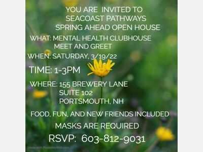 **Event listing** Open House At Seacoast Pathways! 3/19